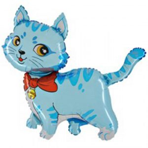 Фольгированный шарик Голубой кот