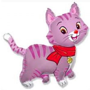 Фольгированный шарик Розовый котенок