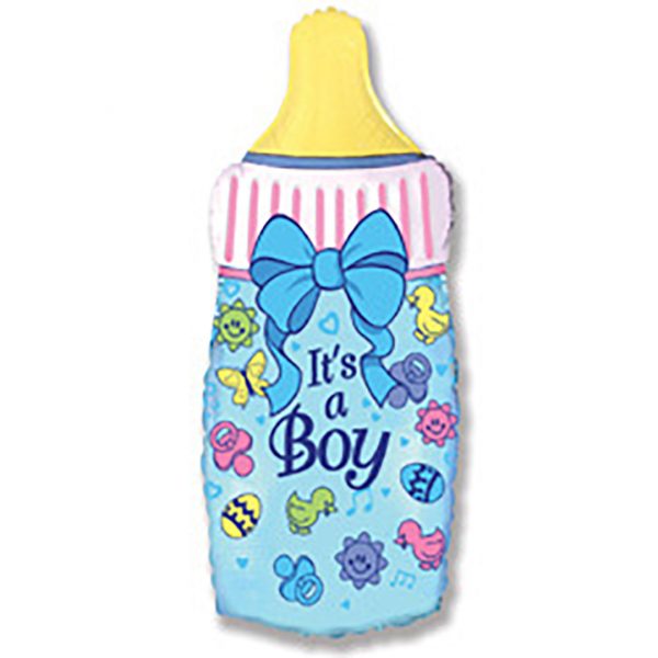 Фольгированная бутылочка для мальчика