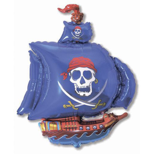 Фольгированный шар пиратский корабль
